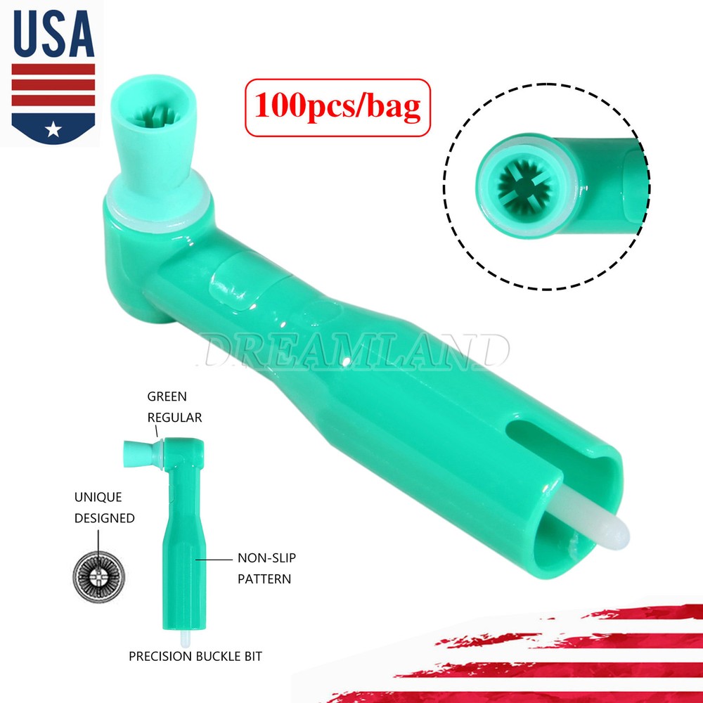 100Pcs Dental Disposable Prophy Angle Top Quality Prophy Angles Soft Cups