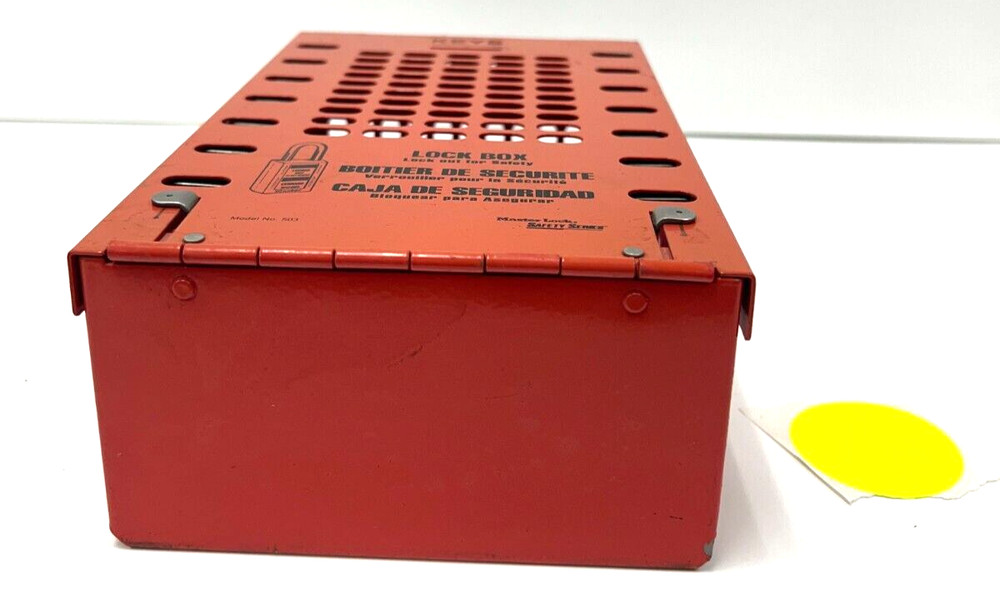 MASTERLOCK 503RED GROUP LOCKOUT BOX SAFETY SERIES 14 LOCKS MAX.