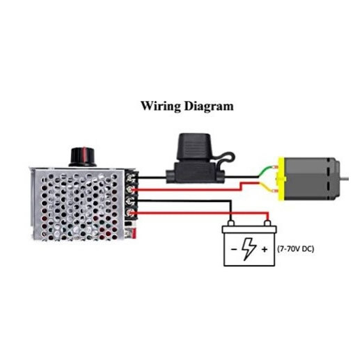 30A 7-70V PWM DC Motor Speed Controller Switch