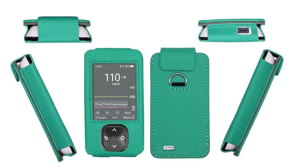 Used Fitted Leather Case with Screen Protector for Dexcom G7 & G6