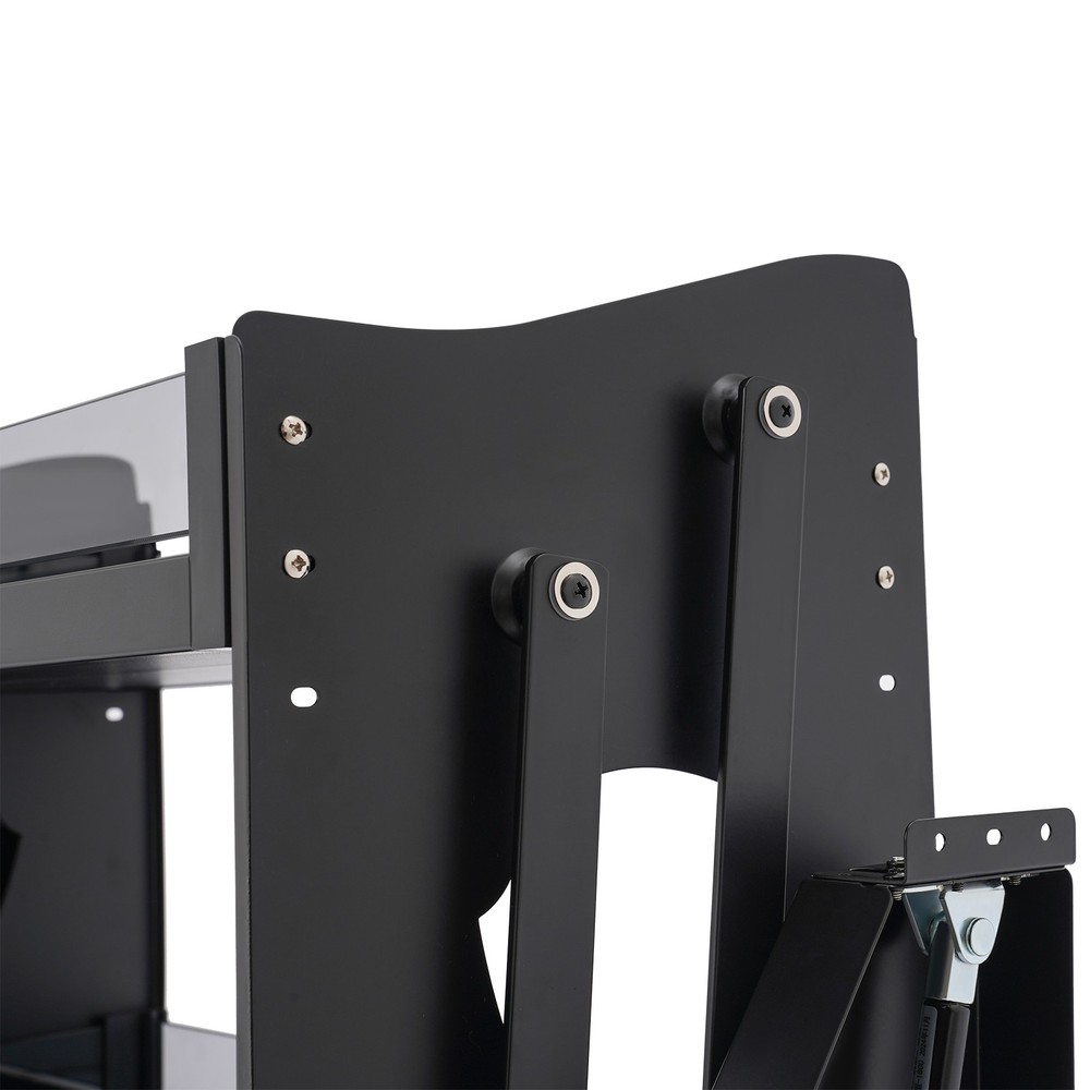 2 Tier Kitchen Cabinet, Pull Down Bowl Dish Cup Organizer Shelf 74*27*52cm