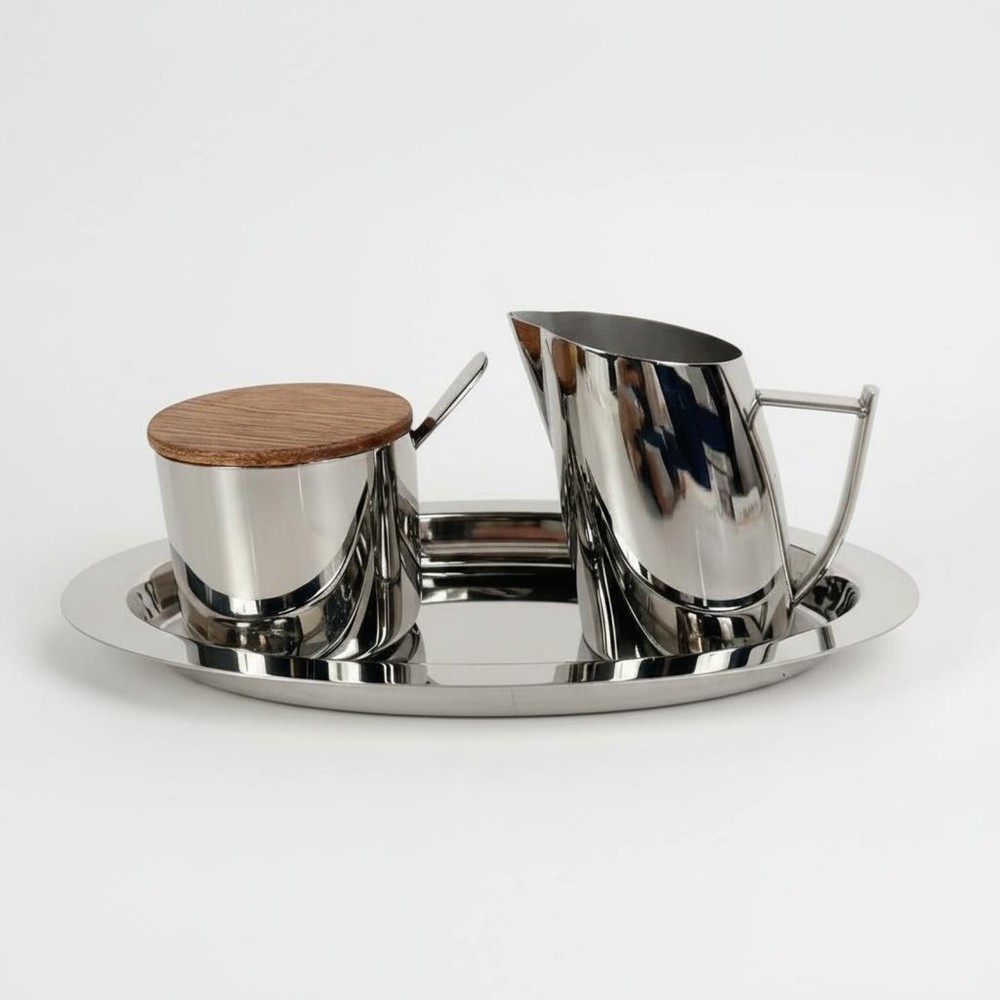 3 Pieces Modern Coffee Condiment Server Serving Ware for Restaurant