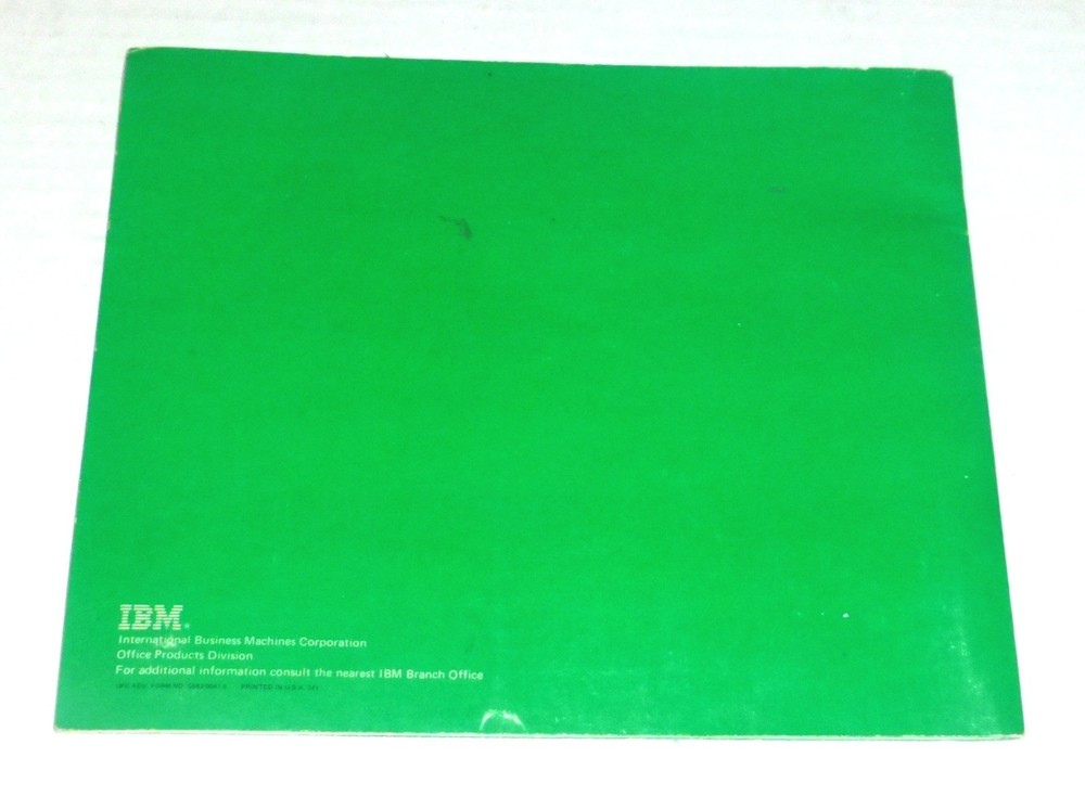 IBM Selectric Typewriter Operating Instructions Booklet 26-Pages (1971)