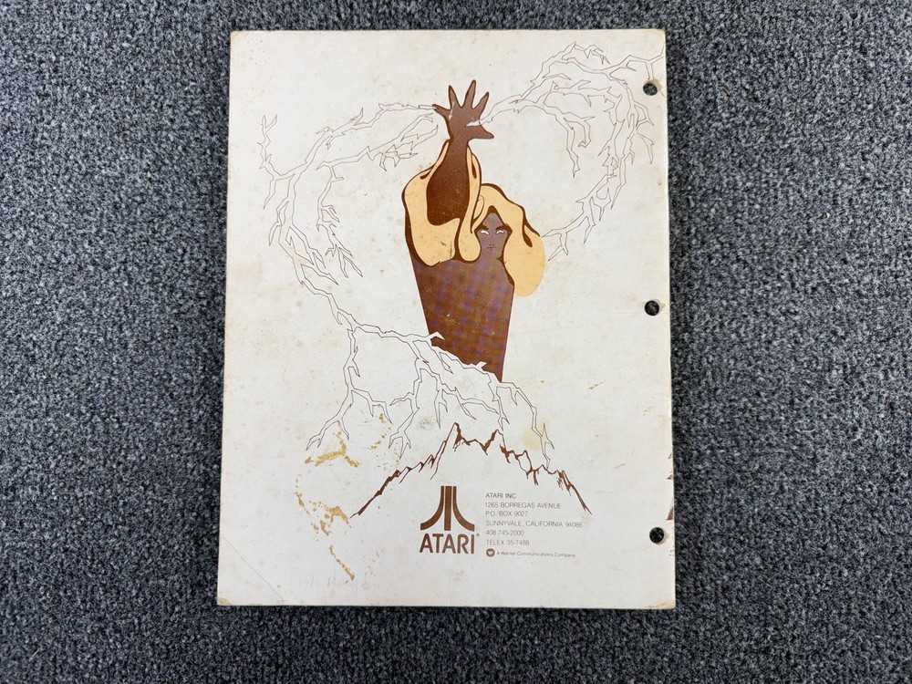 Atari Hercules Pinball Machine Game Manual ORIGINAL