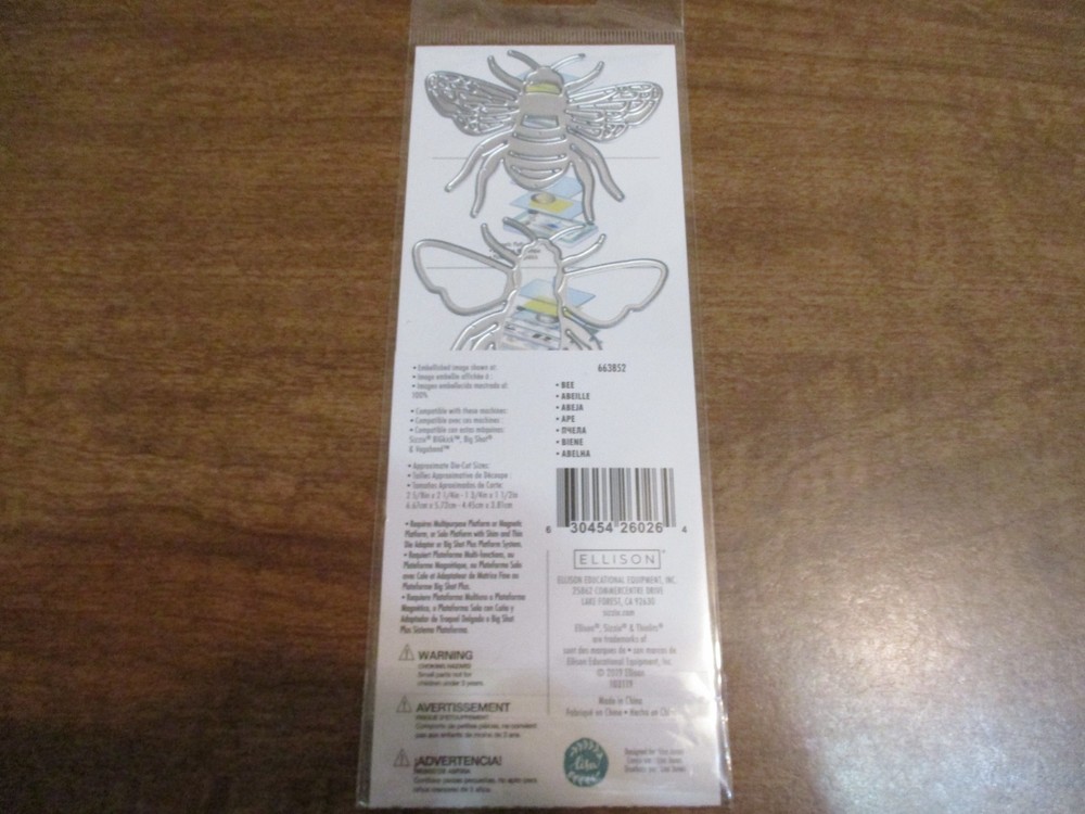 SIZZIX THINLITS INSECTS DIES