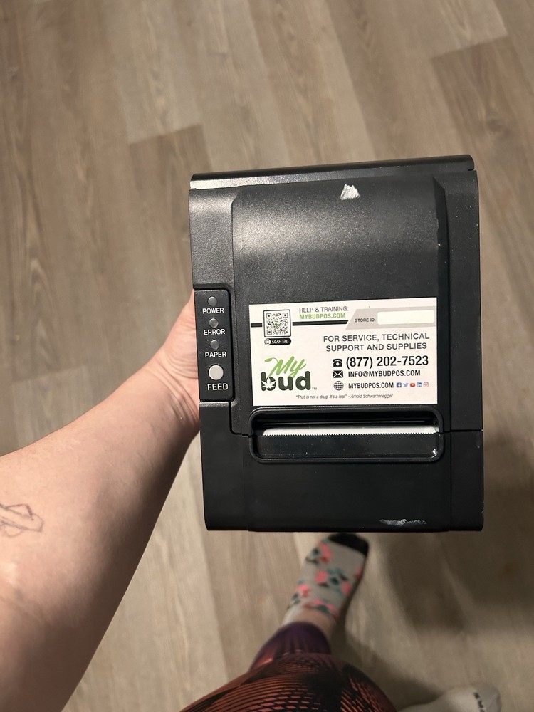 MyBud POS System Touchscreen Terminal Receipt Printer Barcode Scanner