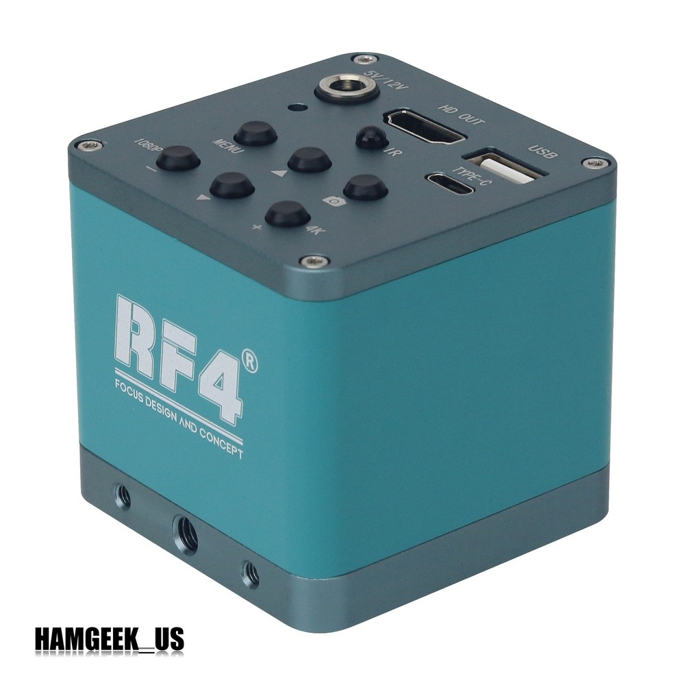 RF4 4K HDMI-compatible High Resolution Ultra HD Industrial Microscope Camera