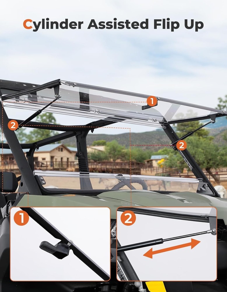 Can Am Defender Windshield Polycarbonate 250x