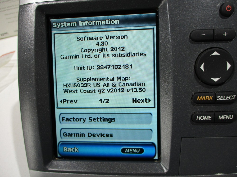 Garmin GPSMAP 521 5" Color Chartplotter w/ Internal GPS Antenna BlueChart
