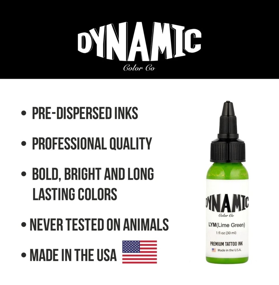 Dynamic Tattoo Ink Lime GreenDynamic Tattoo Ink Lime Green