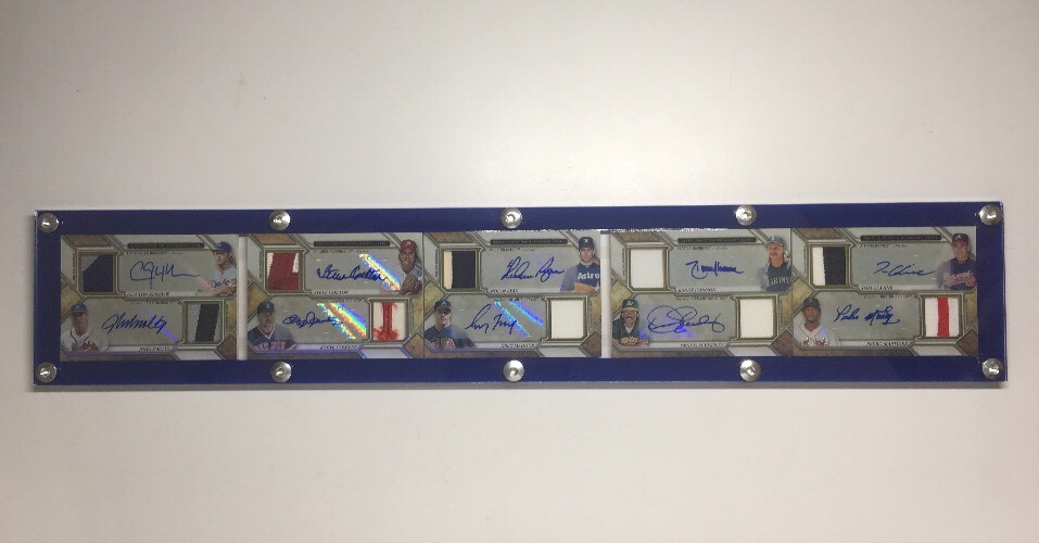 5 Fold Horizontal Topps Triple Threads Deca Booklet Card Display Case
