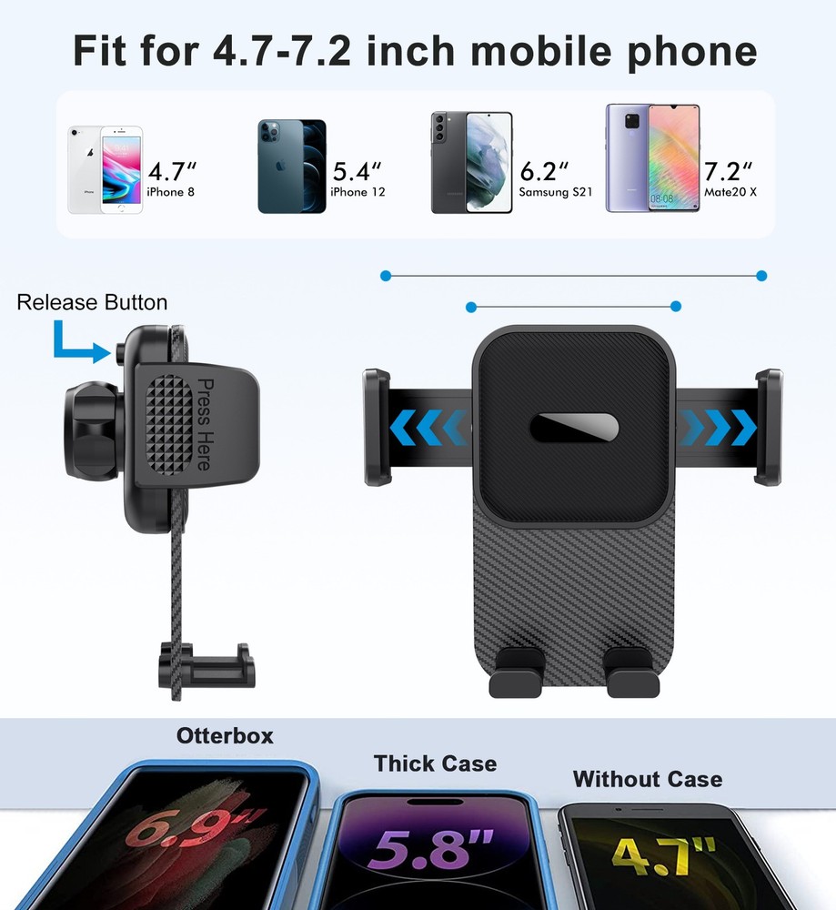 Universal 360° Dashboard &Windshield Universal Car Mount Phone Holder Adjustable