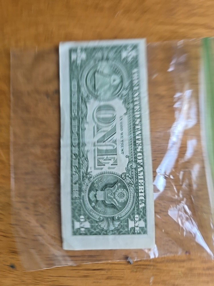 Misprinted Dollar Bill L 36364683 E