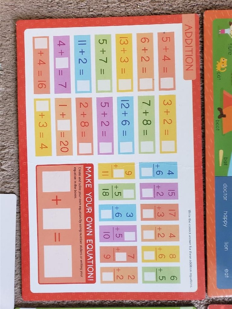 Teaching Classroom Materials Solar System Math Language Time Wipe Off Boards EUC