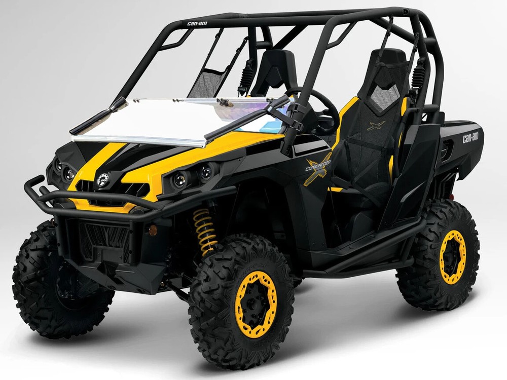 Can Am Commander Scratch Resistant Folding Windshield