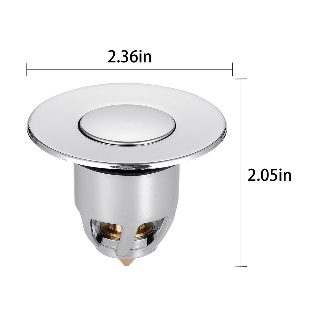 Washbasin Leaking Leak-proof Plug Electroplating Drainer Bouncing Core Push Type