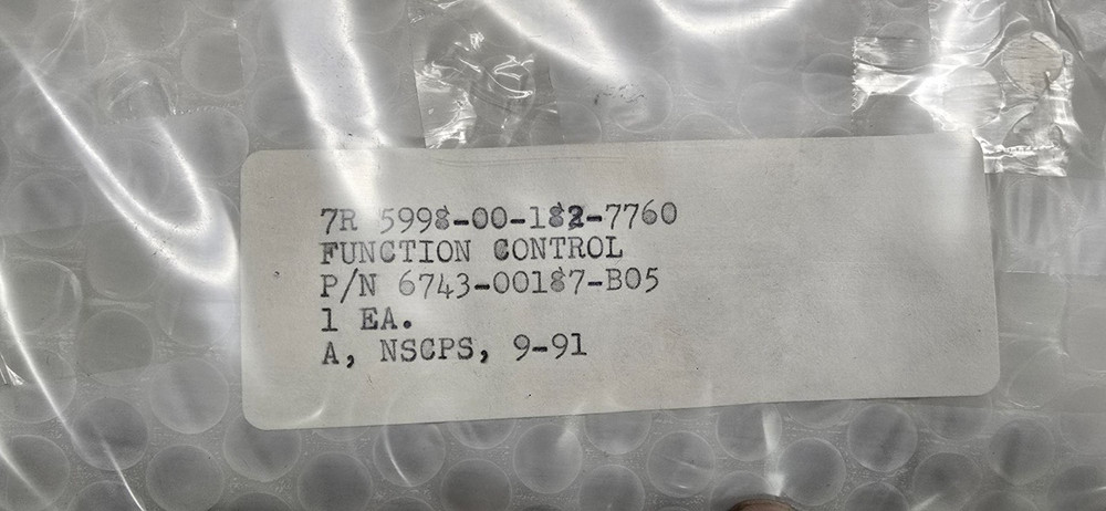 BAE SYSTEMS FUNCTION CONTROL CIRCUIT BOARD 6743-00187-B05 5998-00-182-7760
