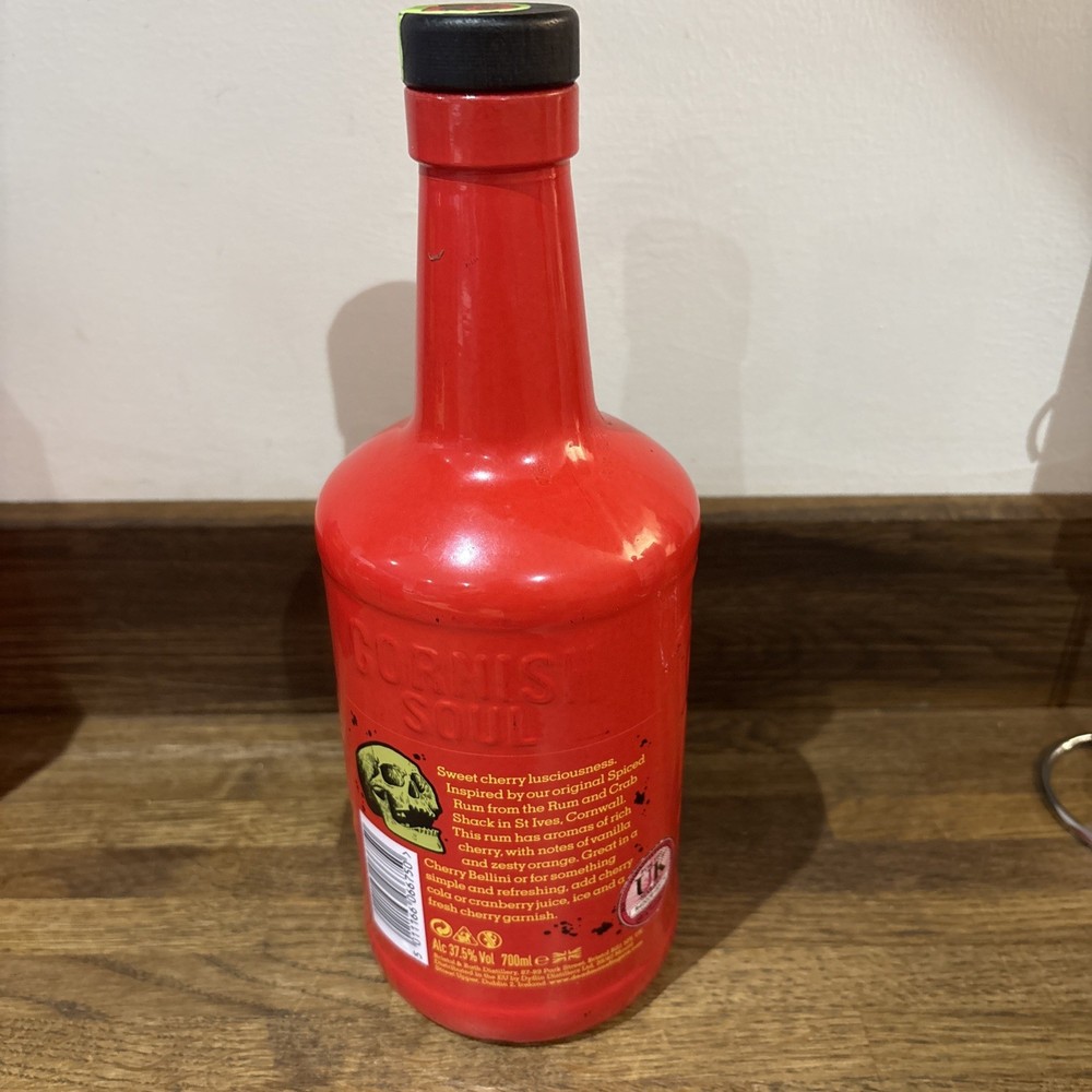 EMPTY Dead Man's Fingers 70cl Cherry Rum Bottle