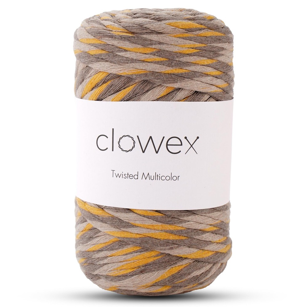 Multicolored Cotton Combed Macrame String 5mm, Rainbow Colorful Macrame Cord,...
