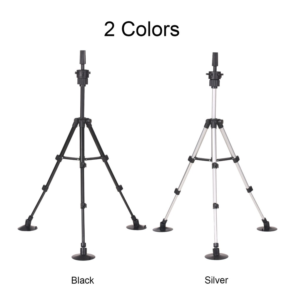 Stand Tripod with Suction Cups Adjustable Mannequin Head Stand Q6V5