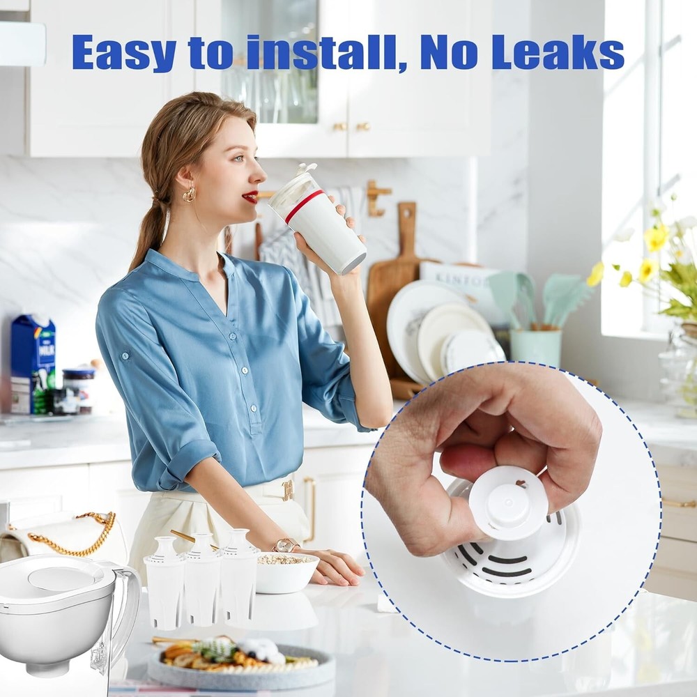 9 Pack Water Filter Replacements Fit for Brita OB03 Pitchers and Dispenser 35557