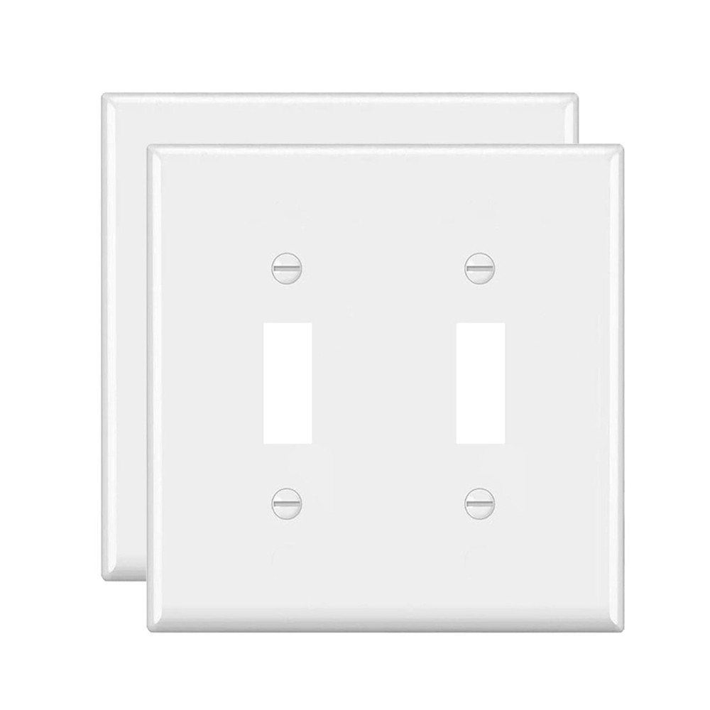 2-Gang Toggle Light Switch Wall Plate,Double Switch Wall Plates, Light Switch...