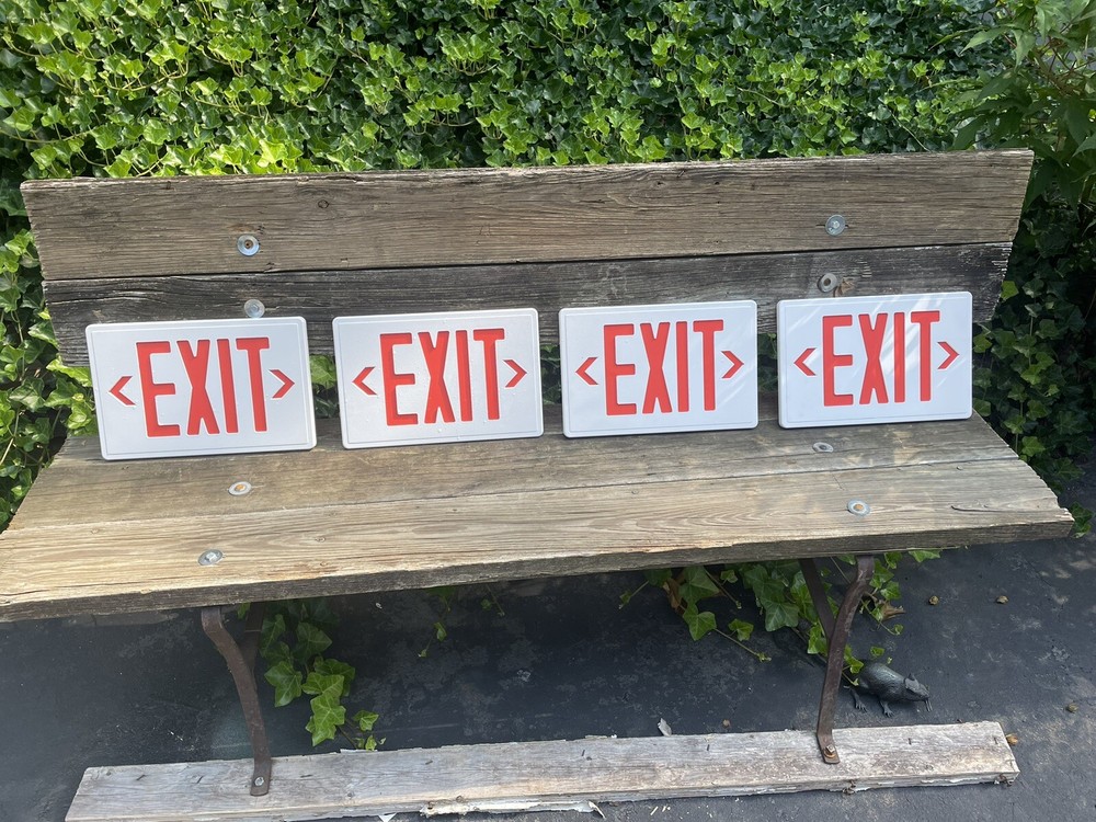 One Exit Signs 13” X 8 1/2” Plastic "Buy More and Save"
