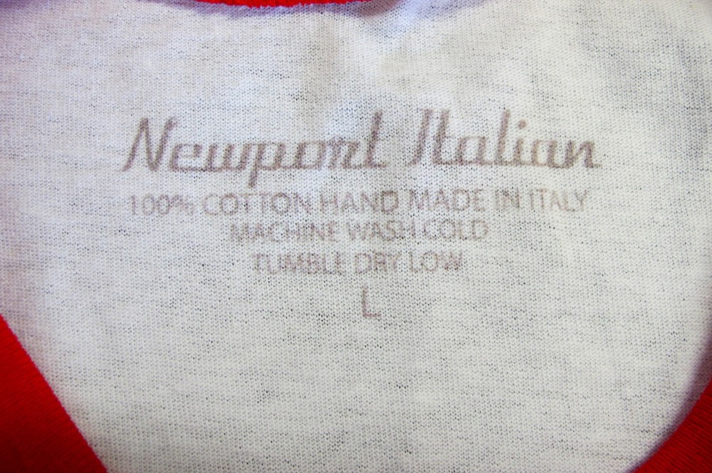 Motorcycle T-Shirt - White / Red - size L
