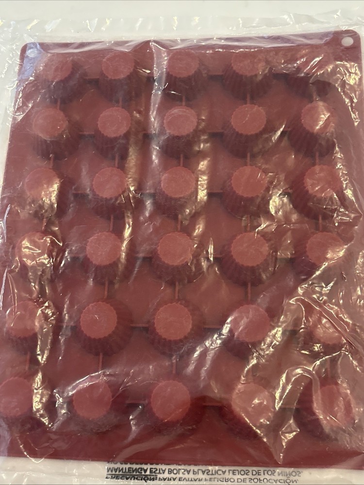 Silicone Molds Peanut Butter Cup [30 Cup] NEW CB-101RD Freshware