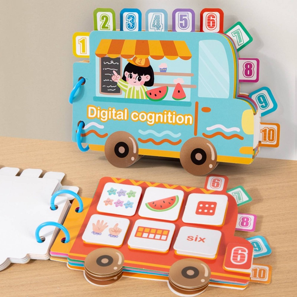 Reusable Sticker Book Develops Hands-On Ability Number Cognition Quiet Book