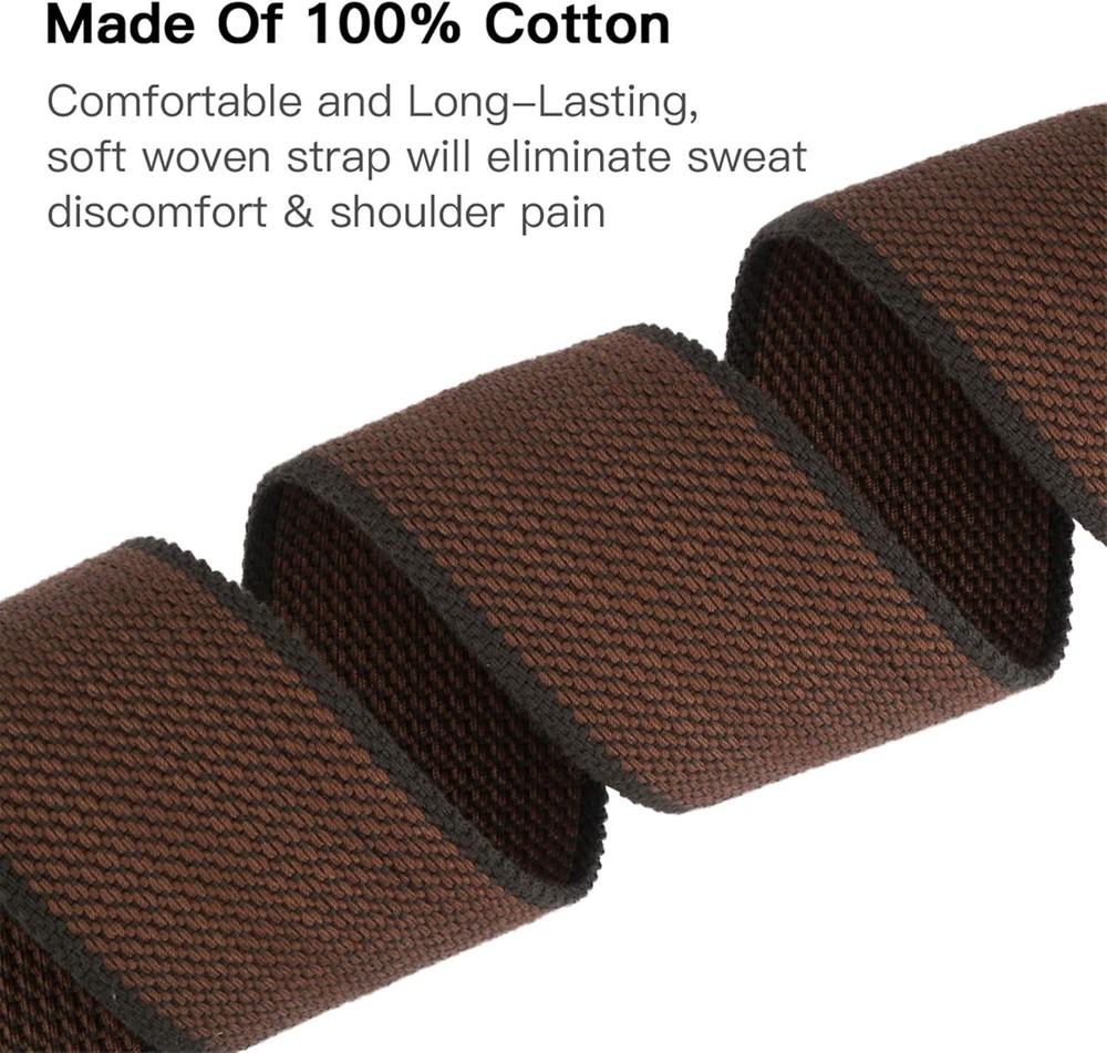 Essential Guitar Strap Pack - Comfortable Cotton, Adjustable Length 36 to 62"