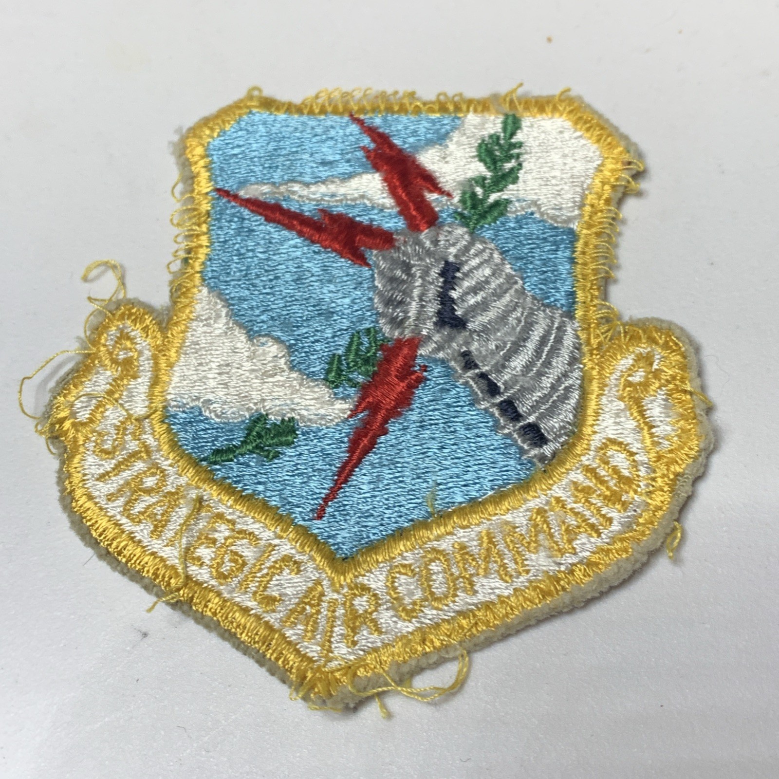 USAF AIR FORCE MILITARY SAC STRATEGIC AIR COMMAND 1980s Patch #256