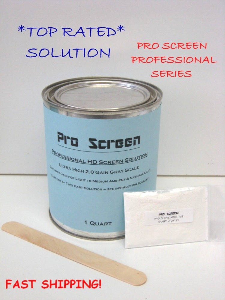 HD Projector / Projection Screen Paint Solution 1 Quart 4K Full HD 1080p 3D