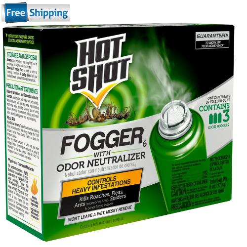 Bug Bomb Indoor Pest Control Fogger Kill roaches Spiders Flies Fleas Killer 3Pcs