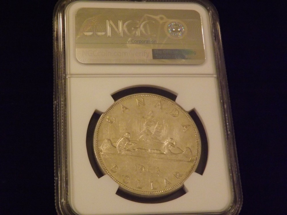 1963 $1 Canada NGC MS 62