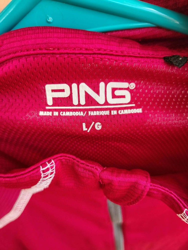 PING SensorCool Pullover Jacket Men’s L Red 1/4 Zip Golf Athletic Lightweight
