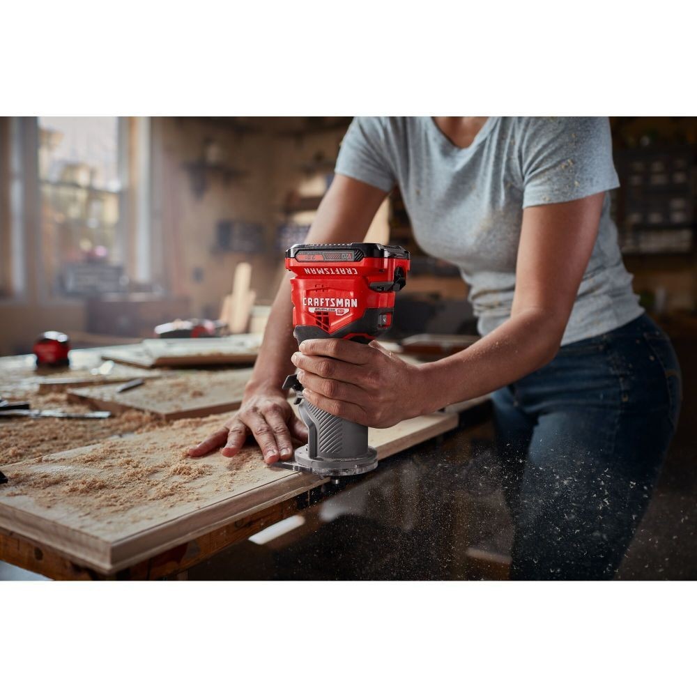 CRAFTSMAN V20 Brushless RP Fixed Base Router (Bare Tool)