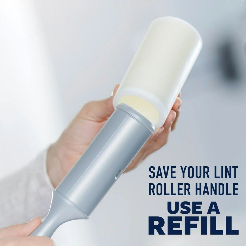 Lint Roller, 100 Sheets per Roller, 3 Count