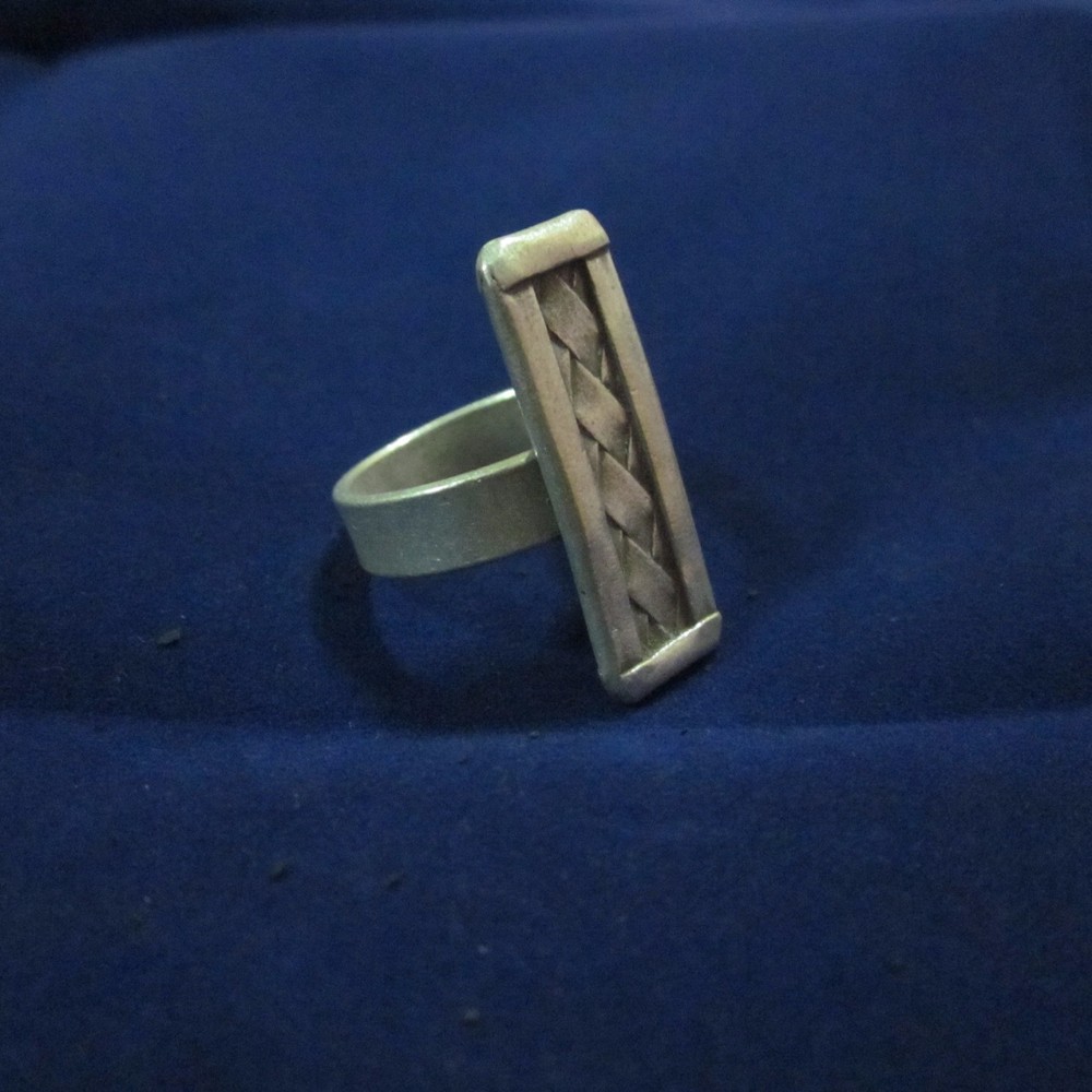 Fine Silver Rings Authentic Ethno Anello Argento Hill Tribe Solid Handcraft56034