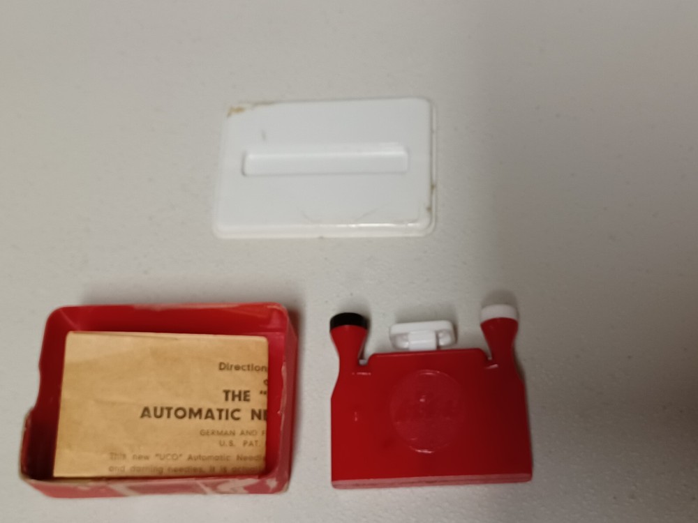 Vintage UCO Automatic Needle Threader w/ Instructions