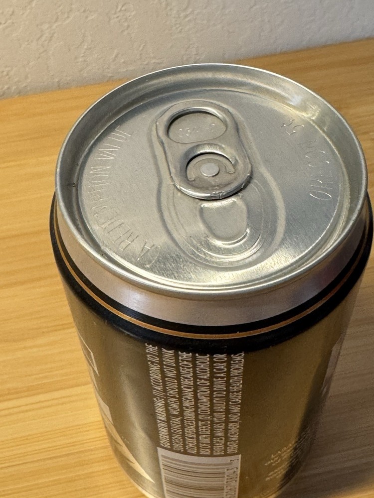 Labatt ICE Beer - Empty Beer Can - Bottom Opened
