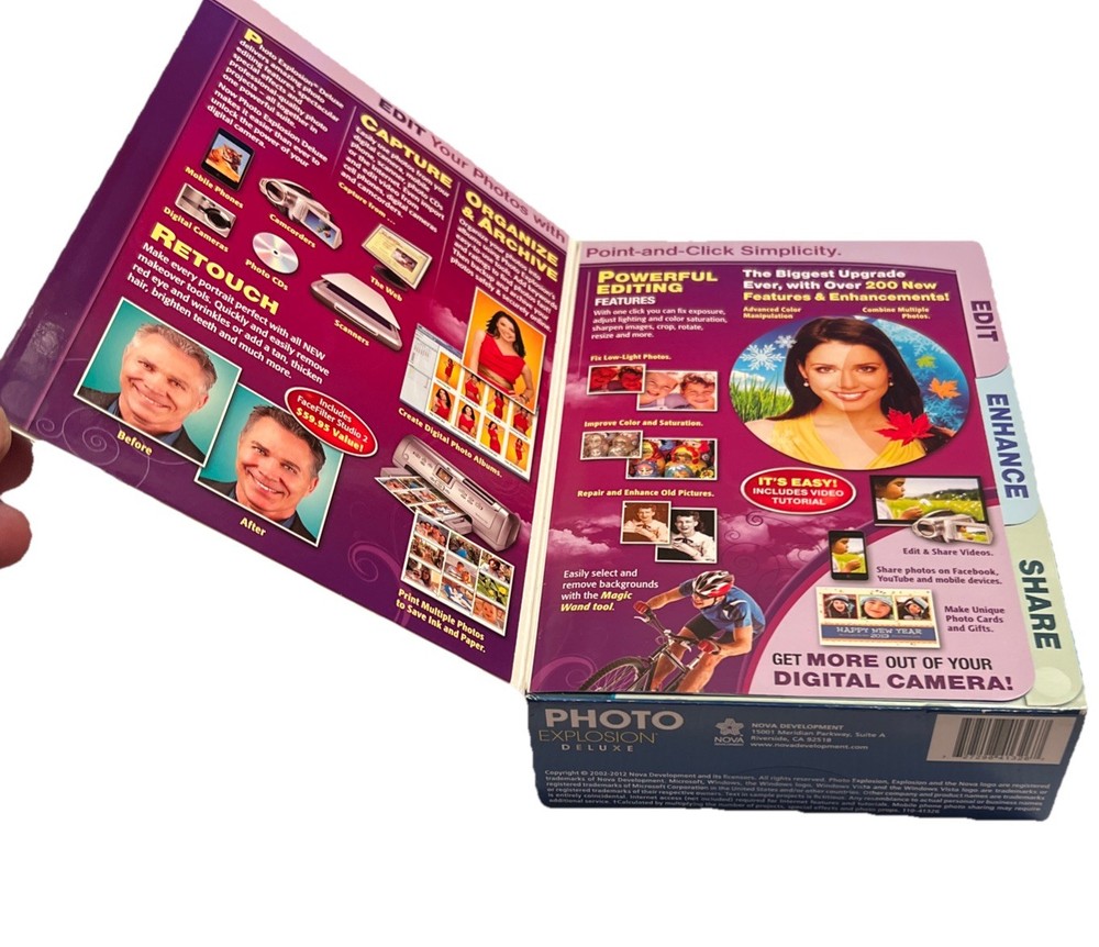 Photo Explosion Deluxe Version 5 Digital Editing Software Box NEW Unopened Box