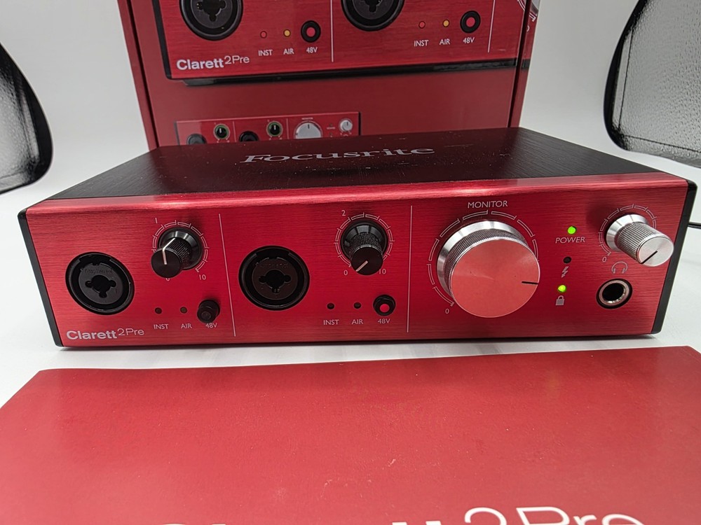 Focusrite Clarett 2Pre USB-C Audio Interface Excellent Preowned Condition