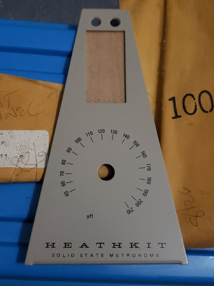 New Heathkit TD-1257 Solid State Metronome Front Panel #1-1730 NOS