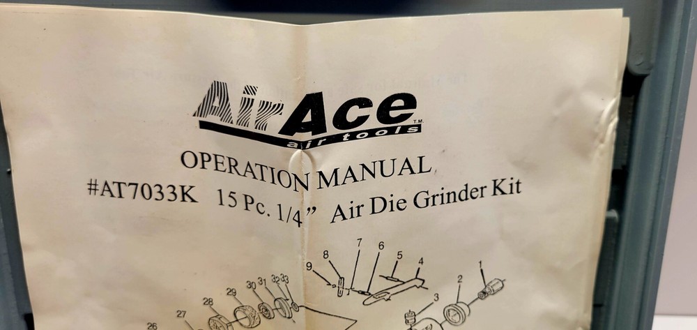 Air Ace Die Grinder Kit AT7033K