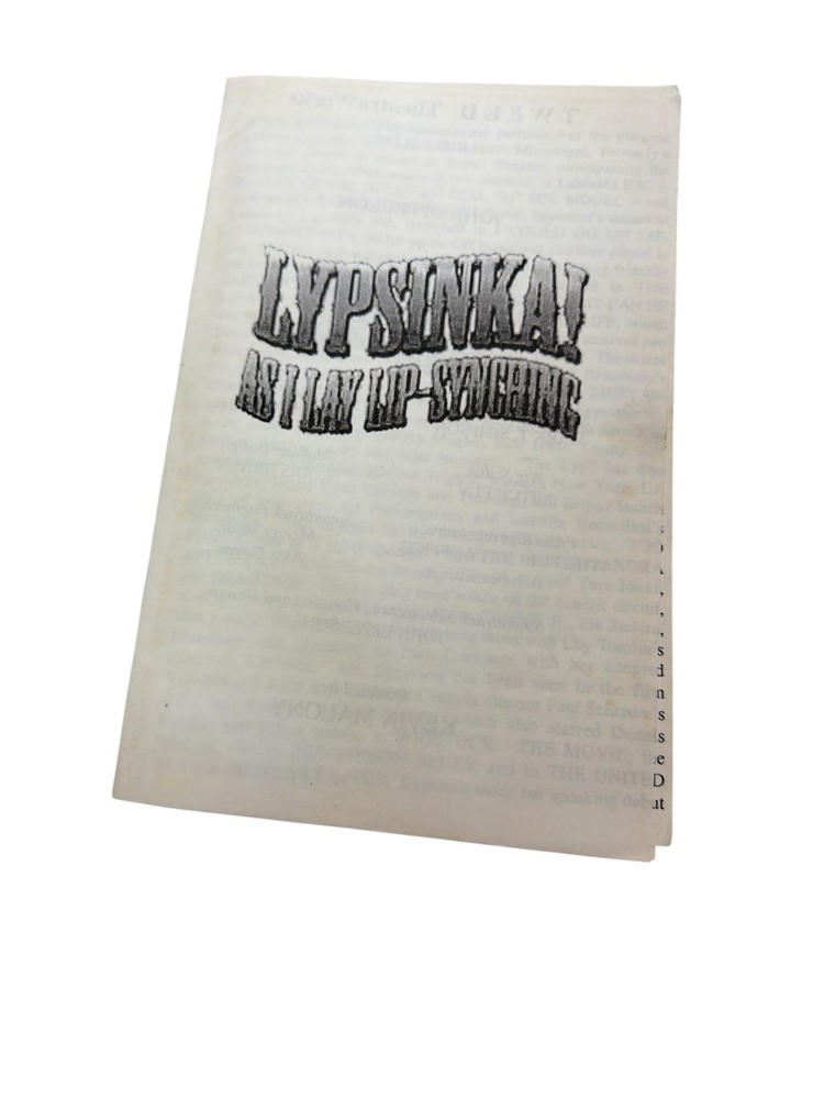 Lipsynka As I Lay Lip-Synching Off Broadway Theatre Program John Epperson
