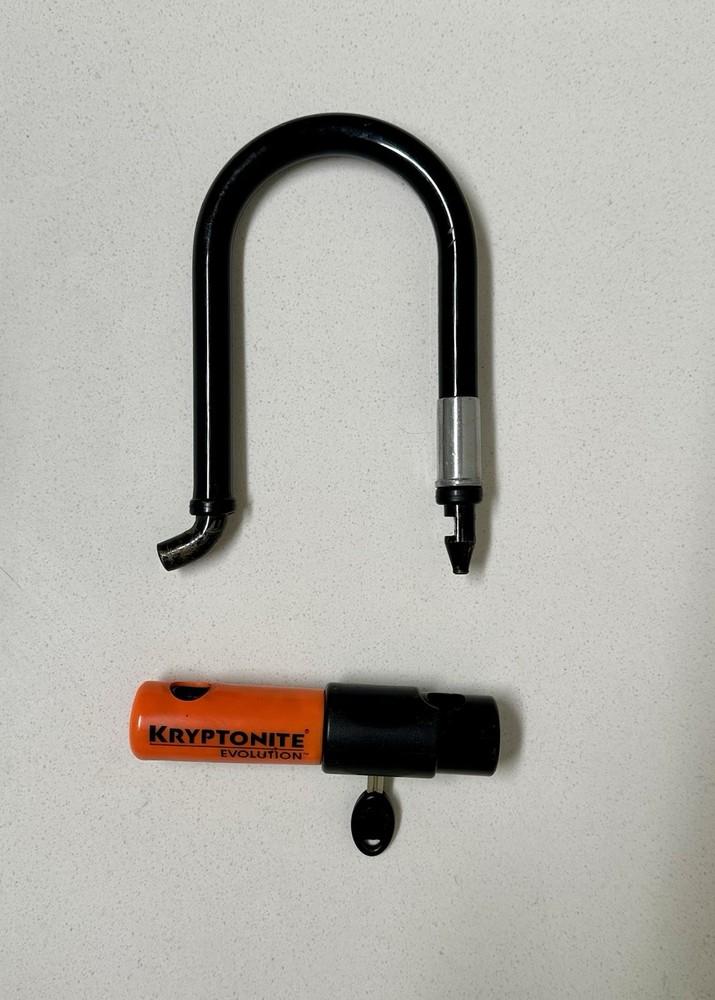 Kryptonite U-Lock Bike Lock w/ Flex Cable Double Loop Keyed Security