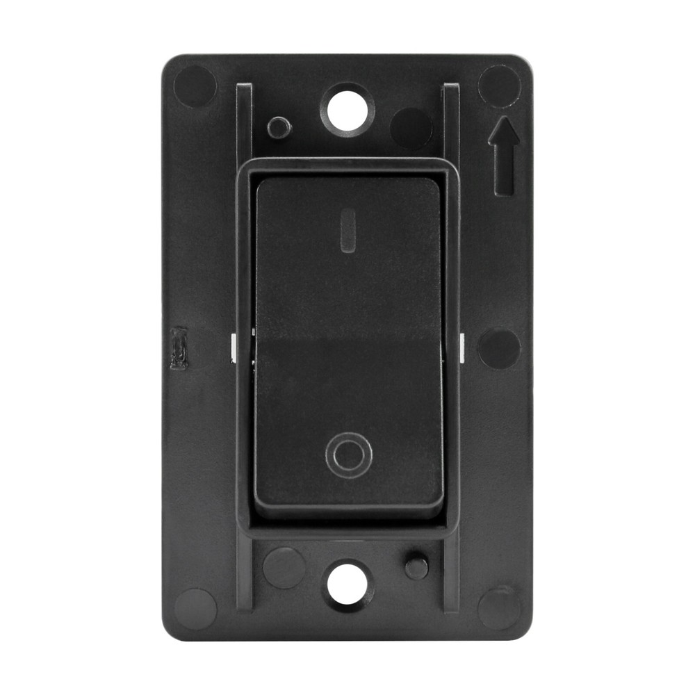 Single 1 Gang On-OFF 12V Black Light Switch - RV Camper Trailer Marine Boat 12 V