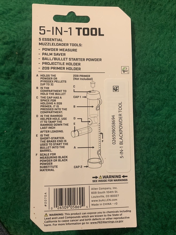 Allen Thunder Cloud 5-in-1 Muzzleloader Tool
