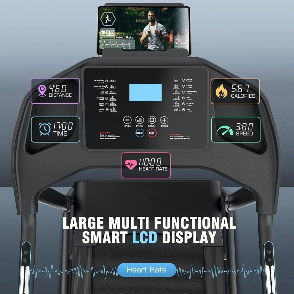 Multifunctional Treadmill Powerful Yet Quiet Performance 3.5HP Treadmill 03